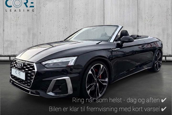 Sort Audi S5 fra 2022 set udefra
