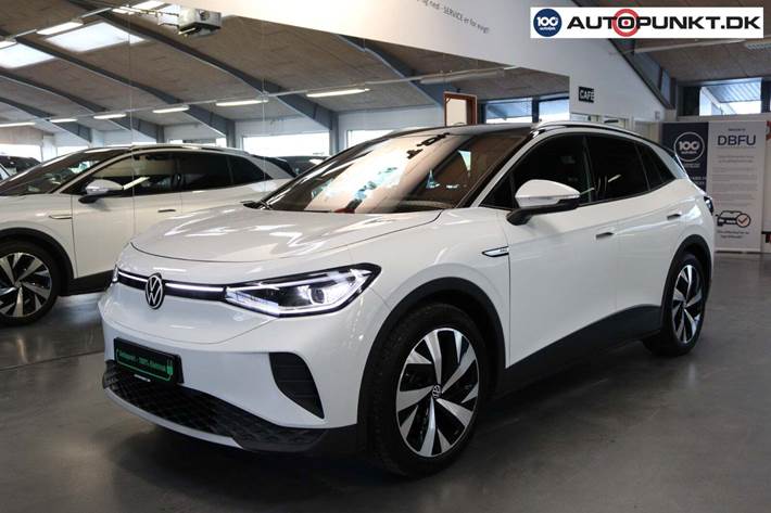 Hvid VW ID.4 fra 2023 set udefra
