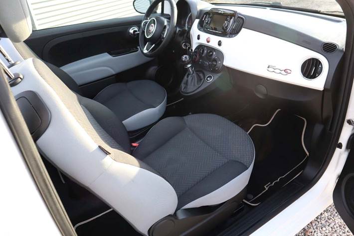 Hvid Fiat 500C fra 2018