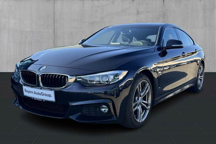 Sort BMW 420i fra 2019 set udefra