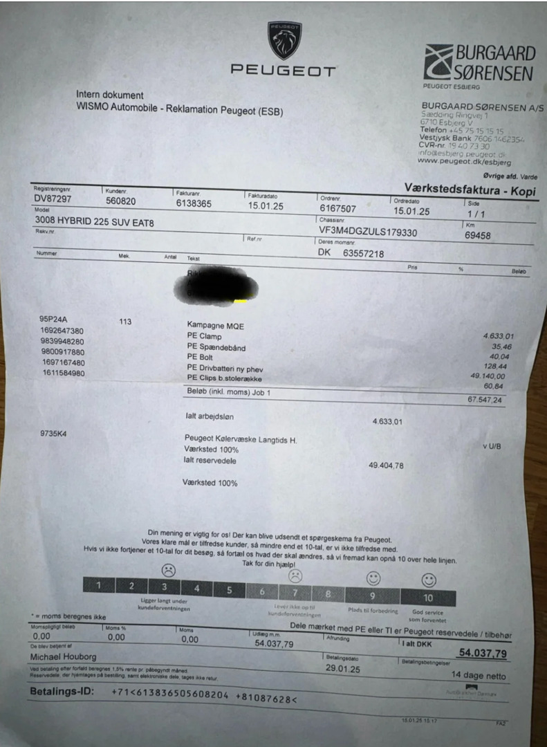 Sort Peugeot 3008 fra 2020