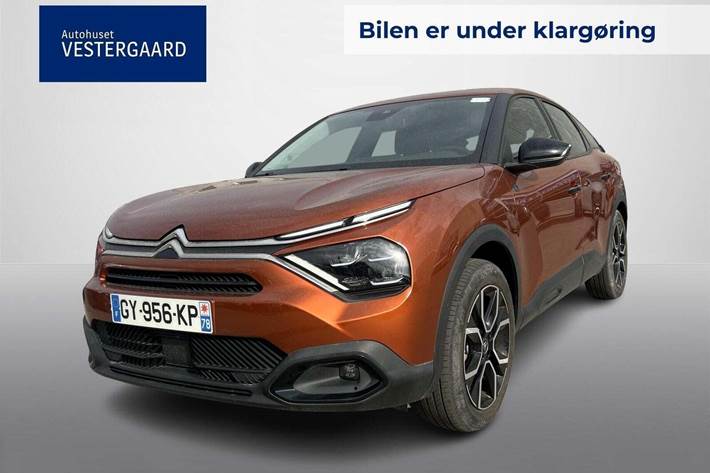 Orange Citroën ë-C4 fra 2022 set udefra