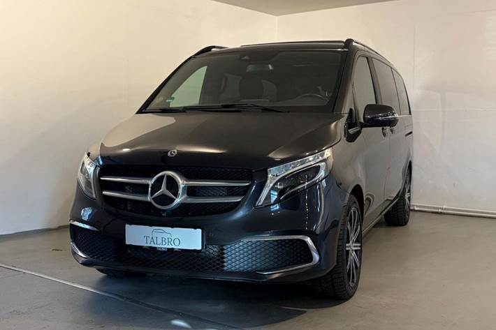 Grå Mercedes V300 d fra 2021