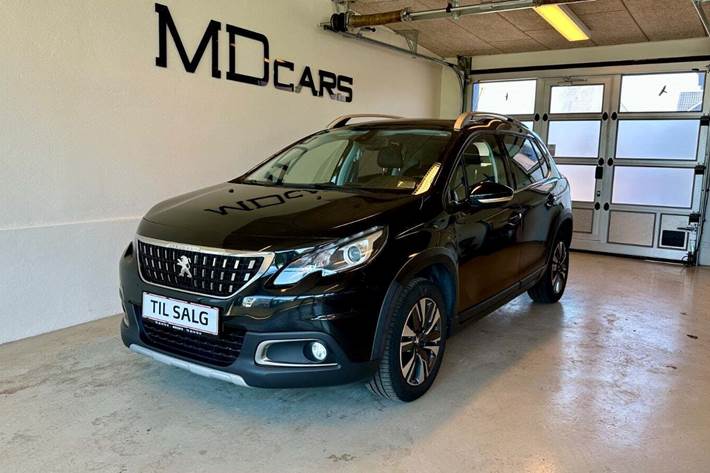 Sort Peugeot 2008 fra 2018 set udefra