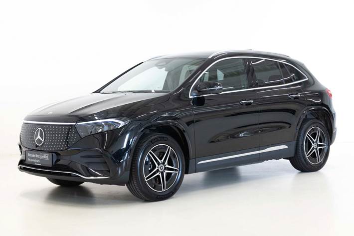 Sort Mercedes EQA250+ fra 2026 set udefra