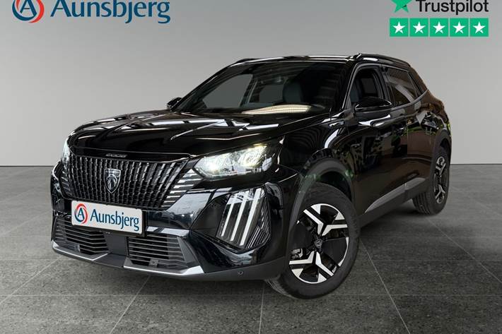 Sort Peugeot e-2008 fra 2025 set udefra