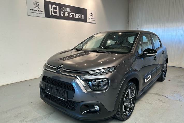 Grå Citroën C3 fra 2024 set udefra