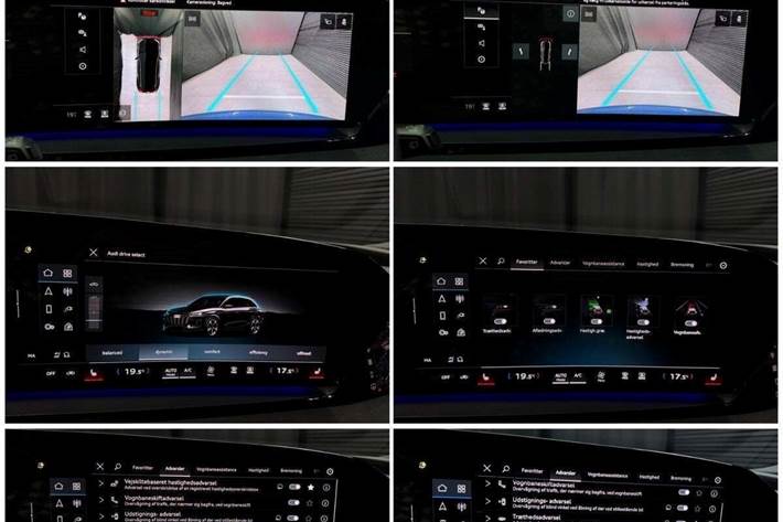 Blå Audi Q6 e-tron fra 2024