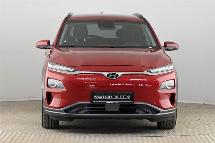 Rød Hyundai Kona fra 2021