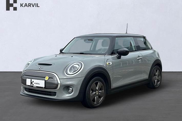 Grå Mini Cooper SE fra 2020 set udefra