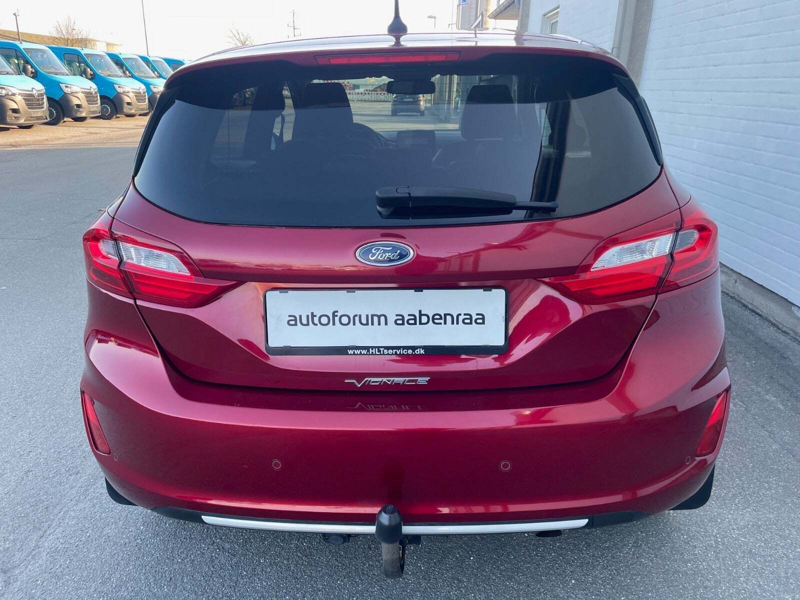Rød Ford Fiesta fra 2019