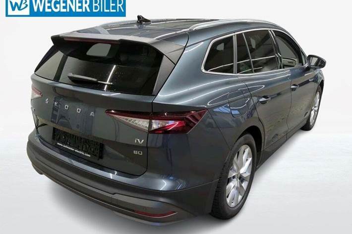 Grå Skoda Enyaq fra 2022