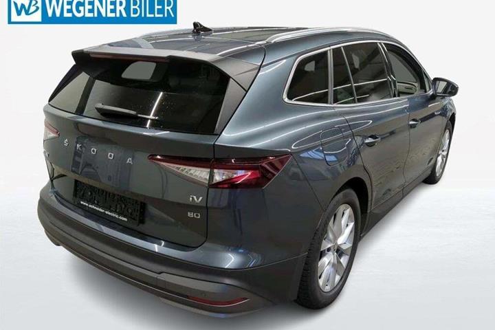 Grå Skoda Enyaq fra 2022