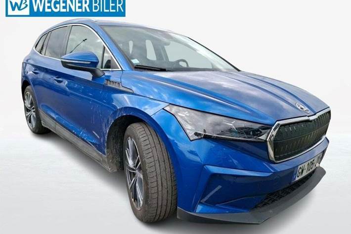 Blå Skoda Enyaq fra 2024
