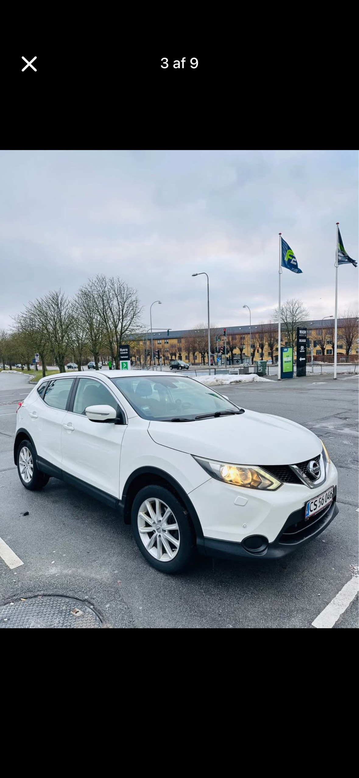 Hvid Nissan Qashqai fra 2014