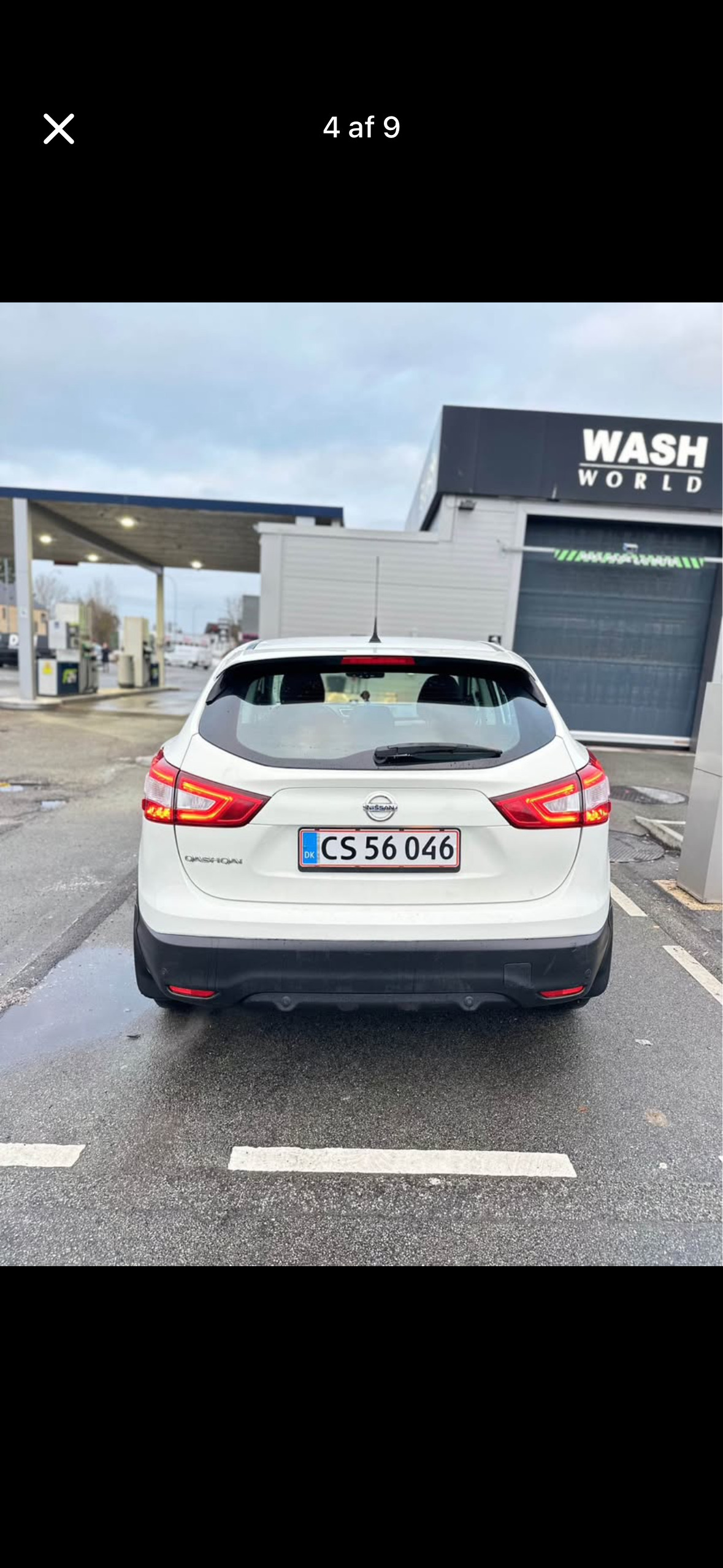 Hvid Nissan Qashqai fra 2014