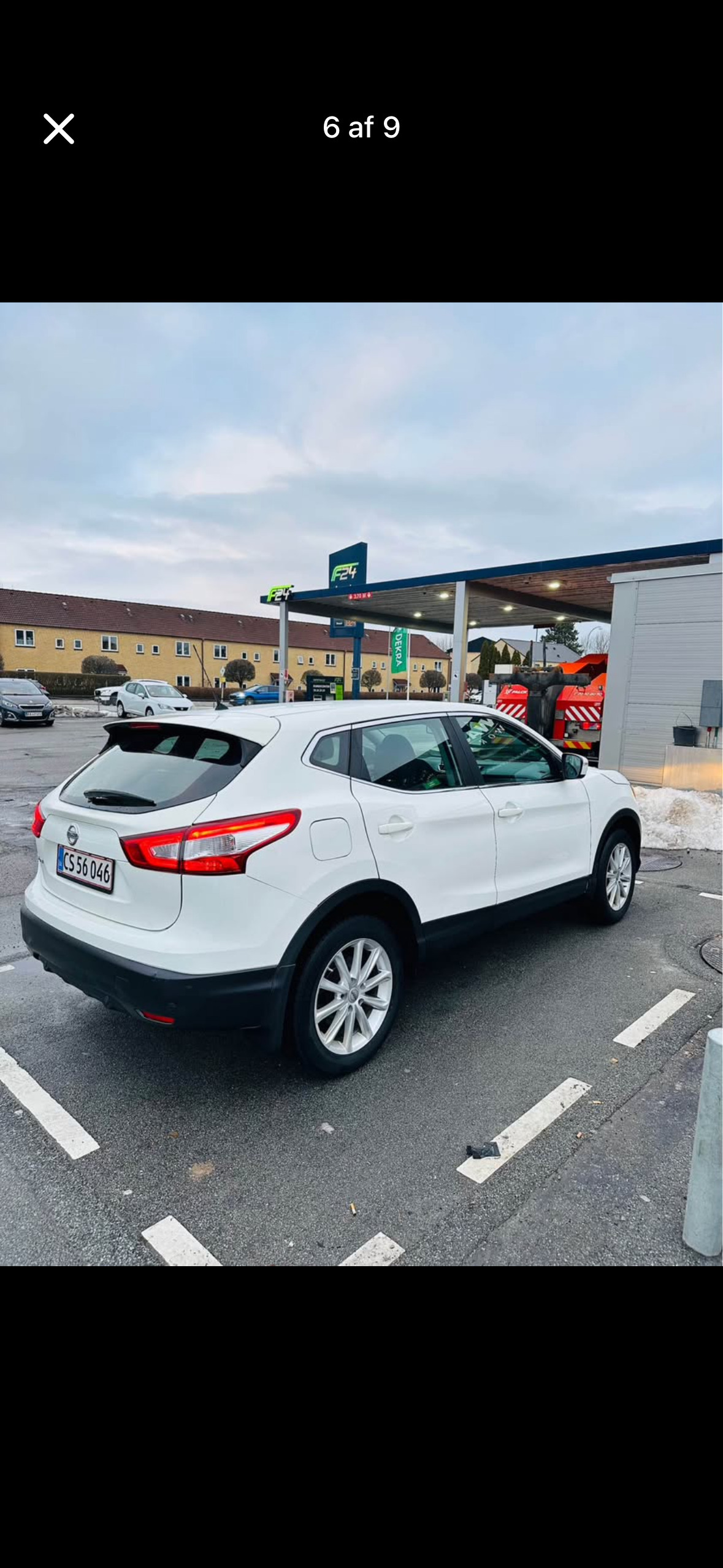 Hvid Nissan Qashqai fra 2014