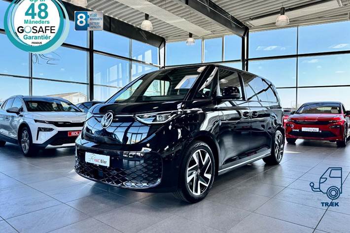 Sort VW ID.Buzz fra 2023 set udefra