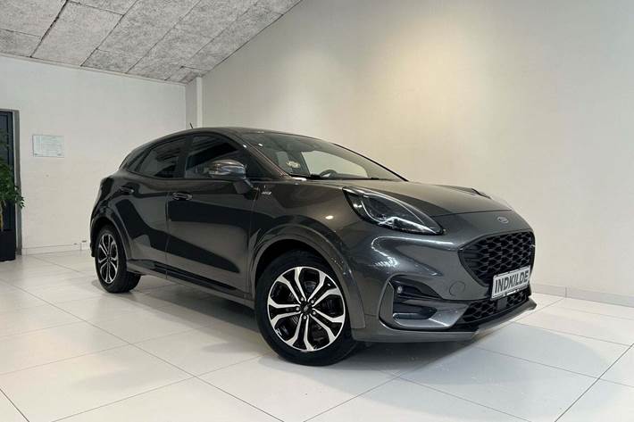 Grå Ford Puma fra 2020 set udefra