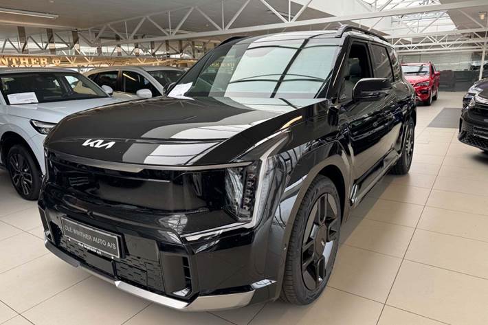 Sort Kia EV9 fra 2024 set udefra