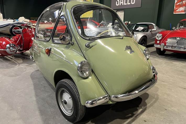 Grøn Heinkel 150 fra 1956