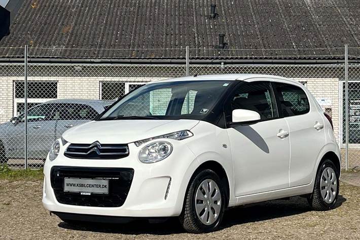 Hvid Citroën C1 fra 2019 set udefra