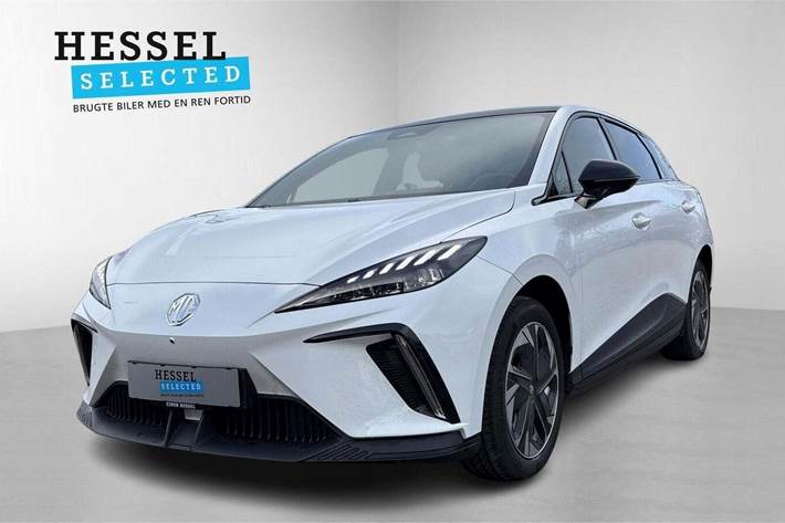 Hvid MG 4 fra 2023 set udefra