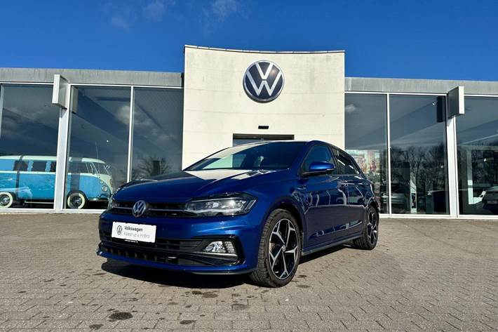 Blå VW Polo fra 2020