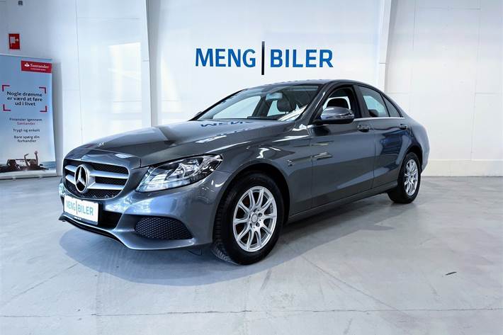 Grå Mercedes C200 d fra 2016