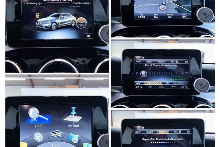 Grå Mercedes C200 d fra 2016