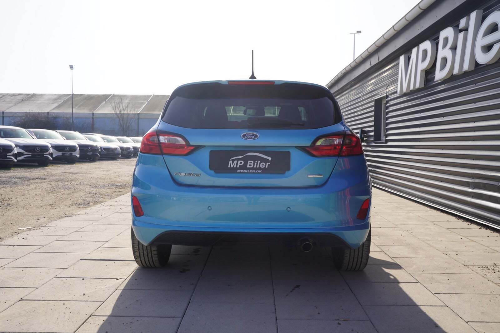 Blå Ford Fiesta fra 2022