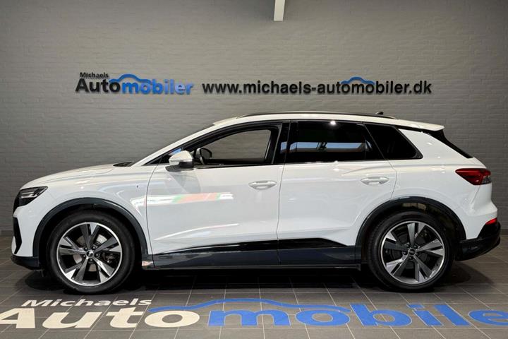 Hvid Audi Q4 e-tron fra 2024