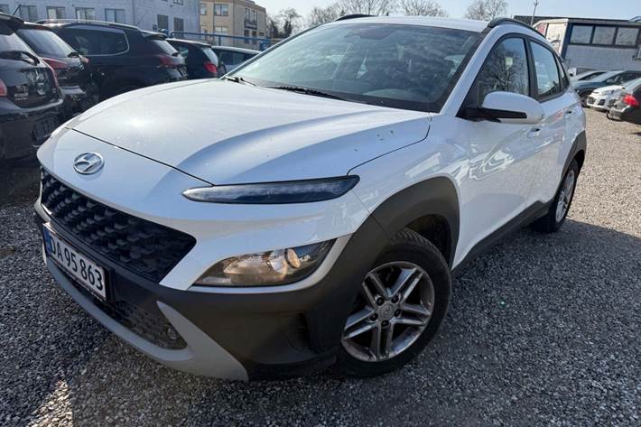 Hvid Hyundai Kona fra 2021
