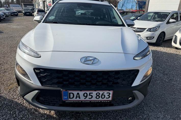 Hvid Hyundai Kona fra 2021