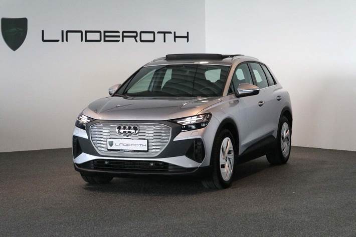 Sølv Audi Q4 e-tron fra 2024