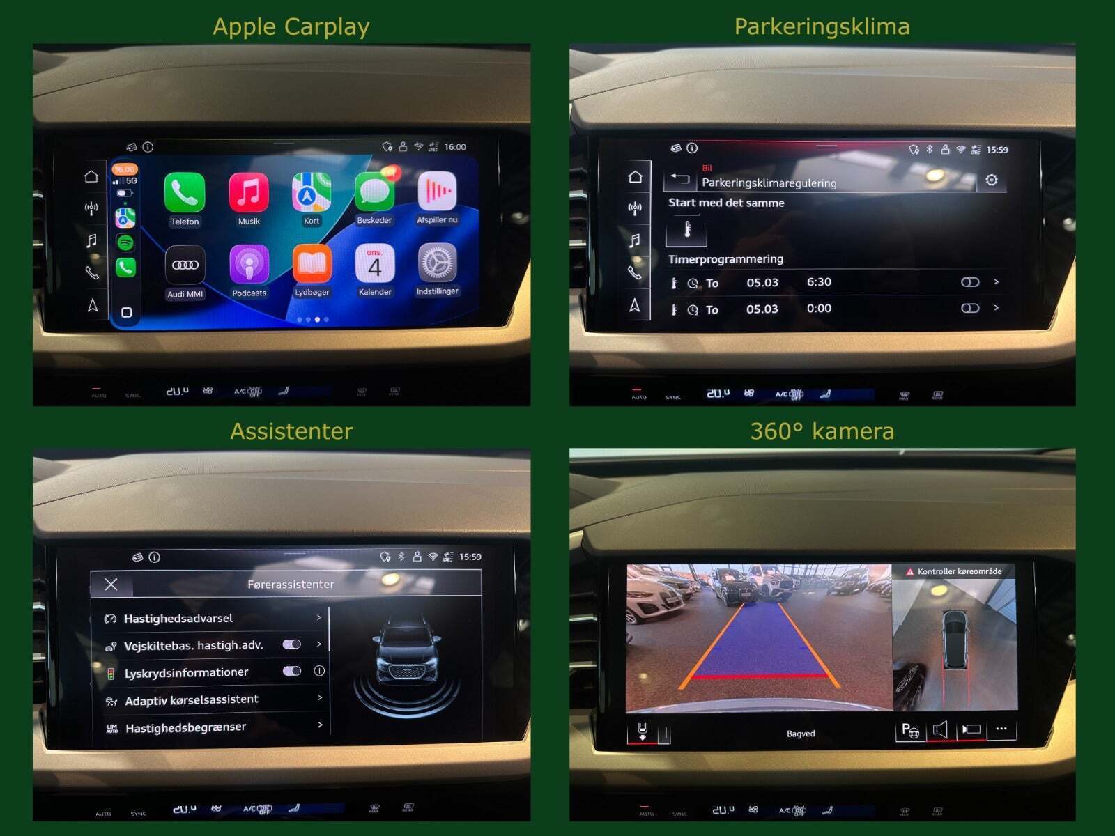 Sølv Audi Q4 e-tron fra 2024