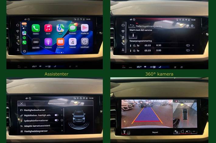 Sølv Audi Q4 e-tron fra 2024