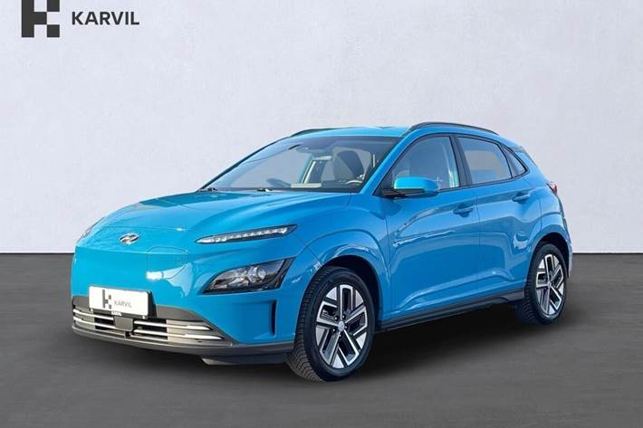 Blå Hyundai Kona fra 2023