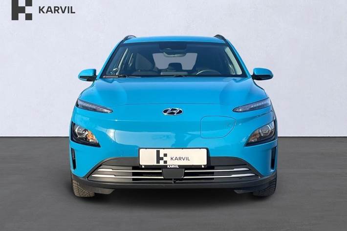 Blå Hyundai Kona fra 2023