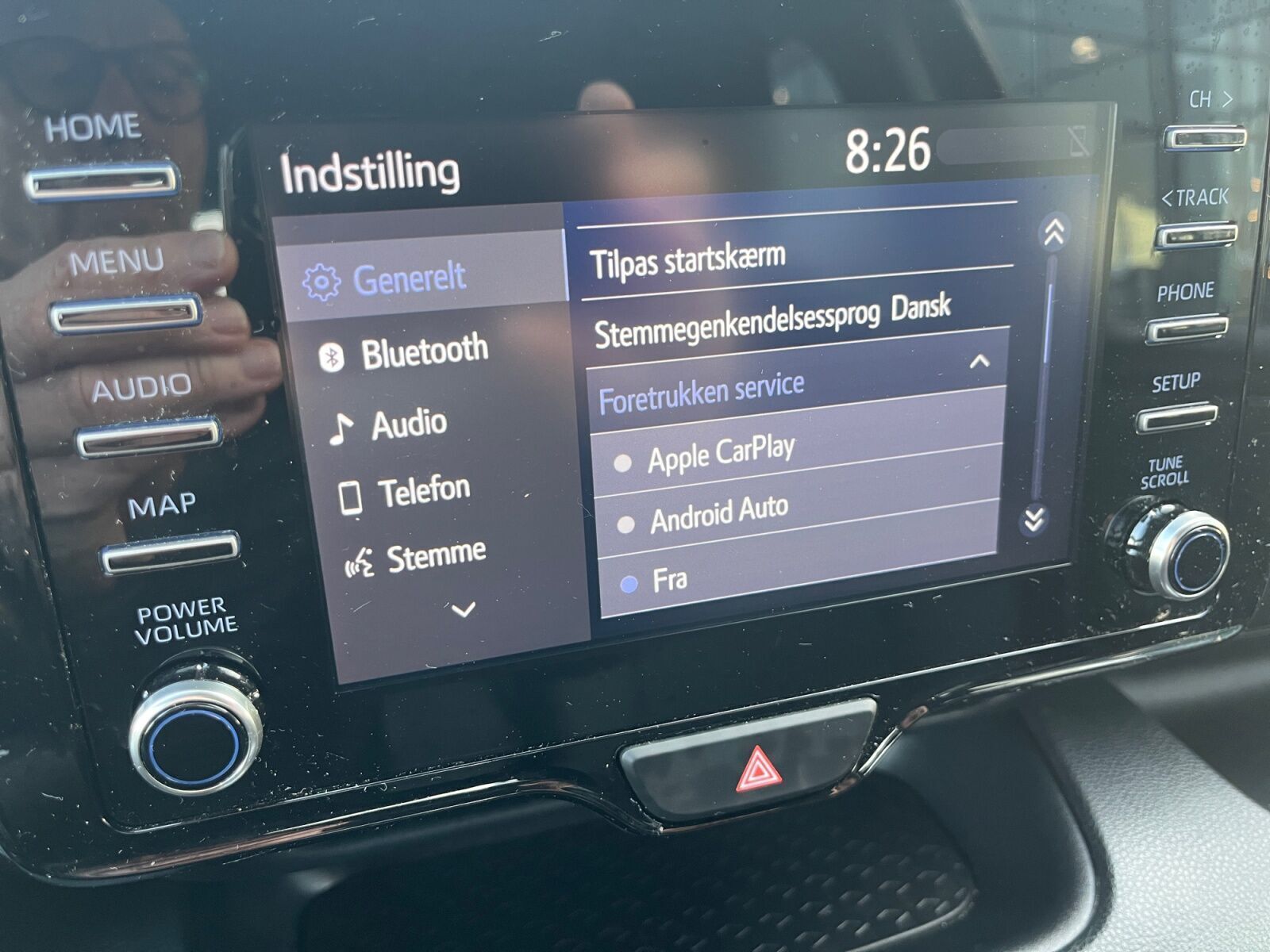 Rød Toyota Yaris fra 2020