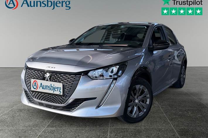 Grå Peugeot e-208 fra 2022