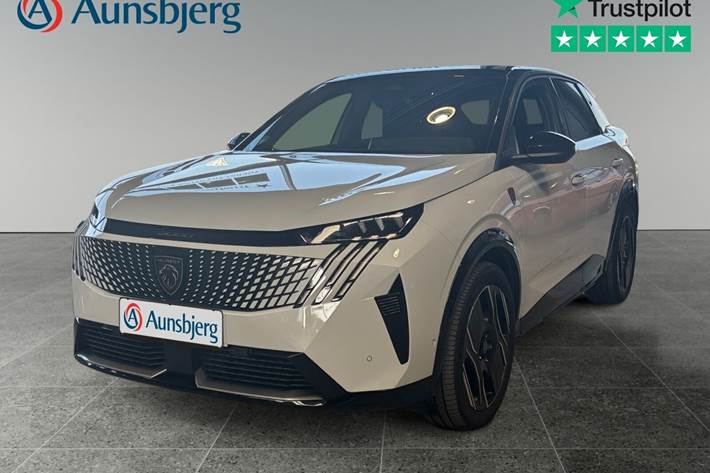 Hvid Peugeot e-3008 fra 2024