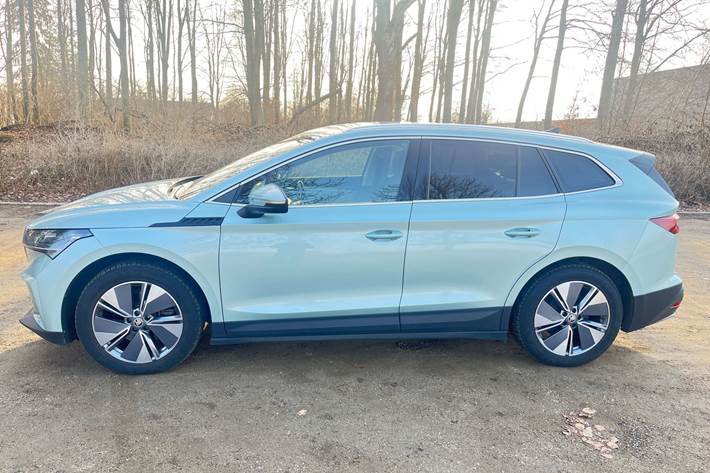 Grøn Skoda Enyaq fra 2021