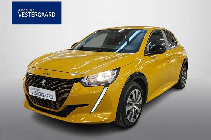 Beige Peugeot e-208 fra 2022