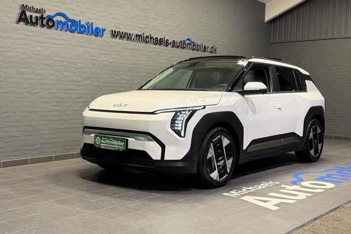 Hvid Kia EV3 fra 2025 set udefra