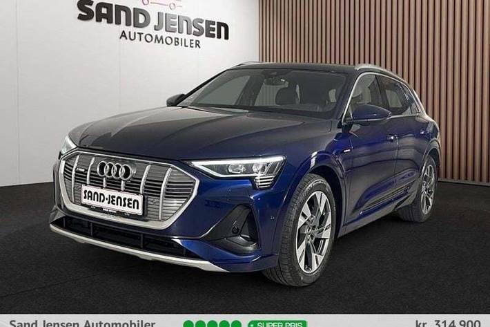 Blå Audi e-tron fra 2022