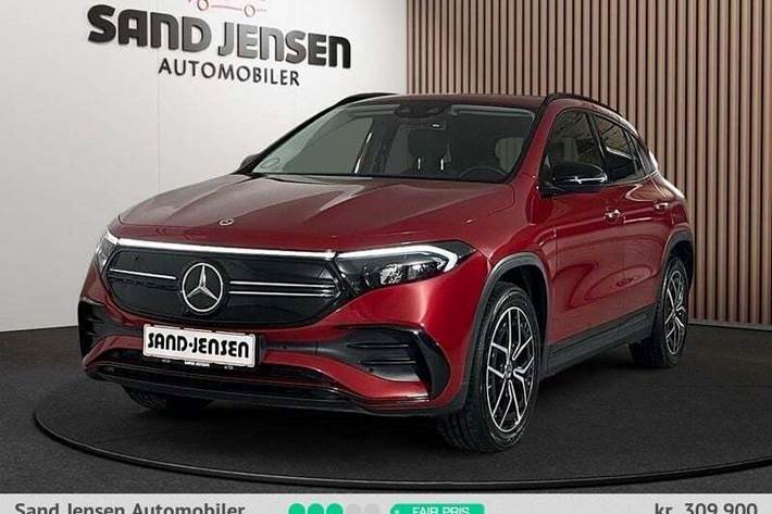 Rød Mercedes EQA350 fra 2023