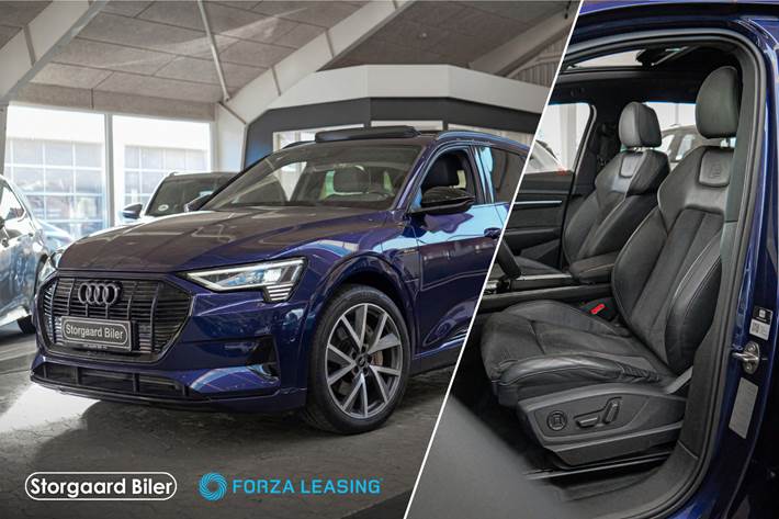 Blå Audi e-tron fra 2020