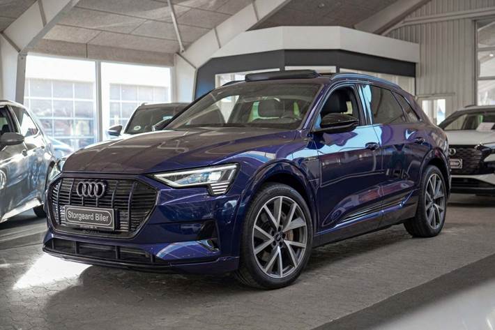 Blå Audi e-tron fra 2020