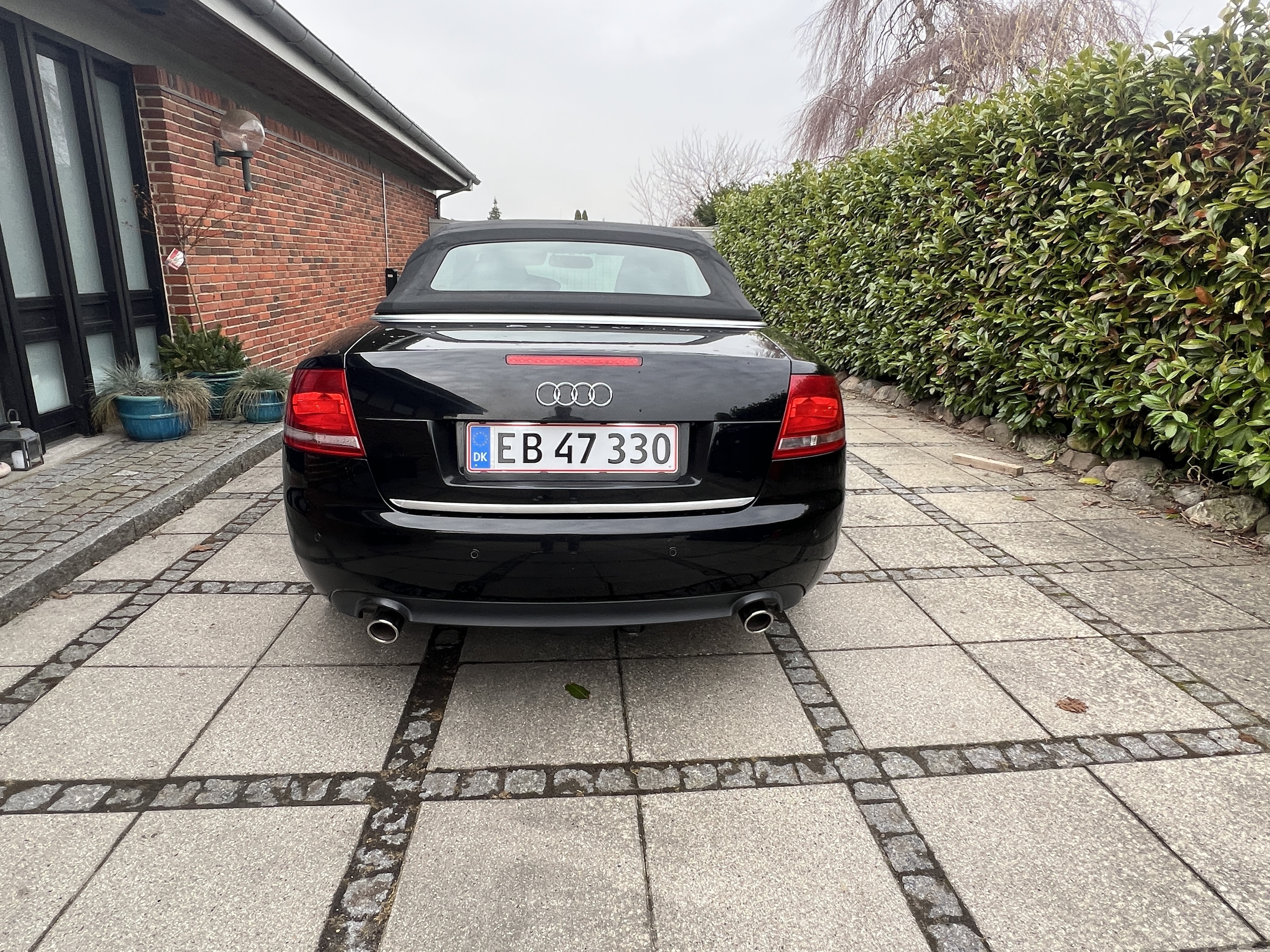 Sort Audi A4 Cabriolet fra 2006